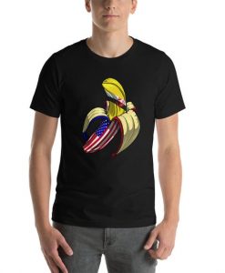 Bruneian American Flag Funny Banana Shirt Brunei Flag DNA Heritage Roots Pride Gift