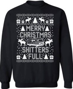 Merry Christmas Shitters Full Ugly Christmas Sweatshirt Holiday Sweatshirt Merry Christmas Shitters Christmas Sweat Funny Christmas Sweater