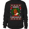 Mike Tyson Merry Chrithmith Xmas Funny Novelty Ugly Christmas Jumper Sweatshirt