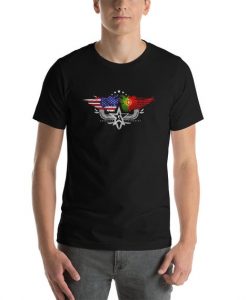 Portuguese American Shirt, American Flag T Shirt, Portuguese Flag Shirt, Portugal Shirt, National Flag, Football Shirt,Pride, DNA,Roots,Gift