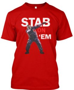 Stab On Em Halloween Villain Freddy Michael Jason Horror gift t-shirt