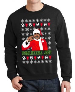 Unbelievable Jeff Chris Kamara Football Fan Xmas Funny Novelty Ugly Christmas Jumper Sweatshirt