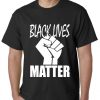 Black Lives Matter Fist Mens Tshirt