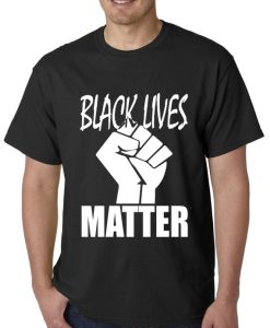 Black Lives Matter Fist Mens Tshirt