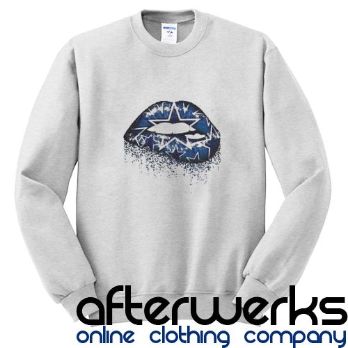 Blue star lips Sweatshirt