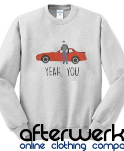 Boy with Red Car Yeah You Sweatshirt