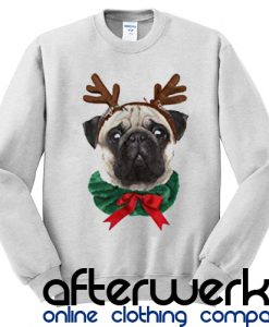 Classic Teaze Cute Pug Christmas Sweatshirt