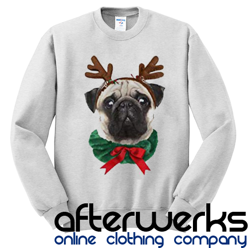 Classic Teaze Cute Pug Christmas Sweatshirt