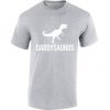 Daddysaurus T shirt Tops Shirt T-shirt Fathers Day Cool Gift Dinosaur Rex Daddy Saur Gift for Dad