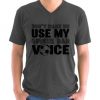 Dont Make Me Use My Soccer Dad Voice V-neck Shirt T shirt Tops Gift for Sport Dad Soccer Fathers Day