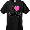 I Love Mustache Men's T-Shirt
