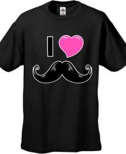 I Love Mustache Men's T-Shirt