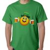 Irish St. Patrick's Day Drinking Leprechaun Emoji Mens T-shirt