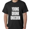 Young Drunk Unicorn Funny Men's TShirt