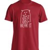 Gin and bear it, t-shirt funny gin slogan hipster gym workout fitness pun illustration motivational quote gift 4545