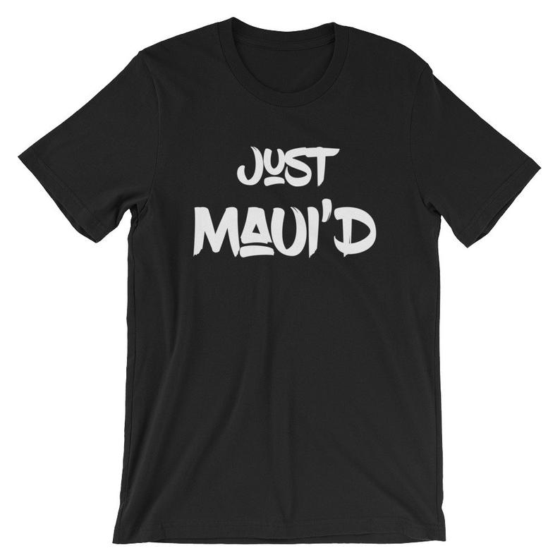Just Maui'd Married Hawaii Hawaiian Wedding T Shirt Tshirt Short-Sleeve Unisex T-Shirt