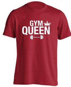 gym king queen, t-shirt fitness workout weight training muscle builder healthy lifestyle matching slogan funny hipster gift Qu5860 Ki5861