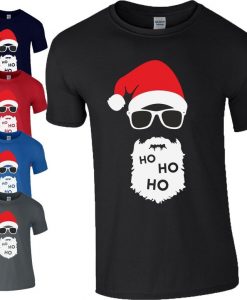 Ho Ho Ho Santa Hat Goggles T-Shirt