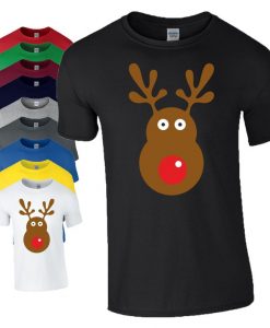 Rudolph Reindeer Face T-Shirt