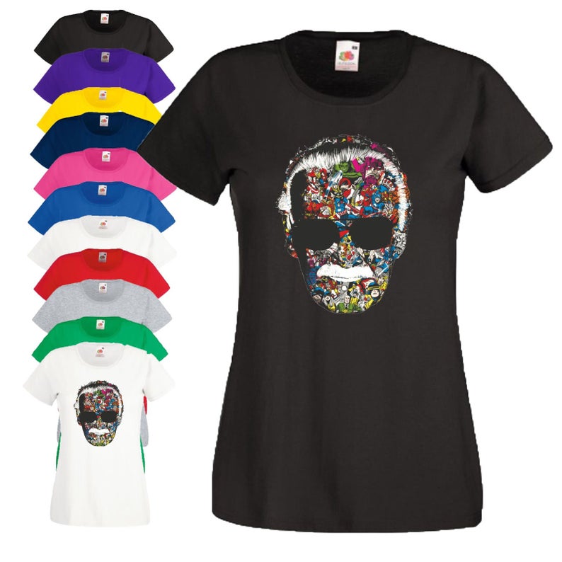 Stan Lee Marvel Head T-Shirt