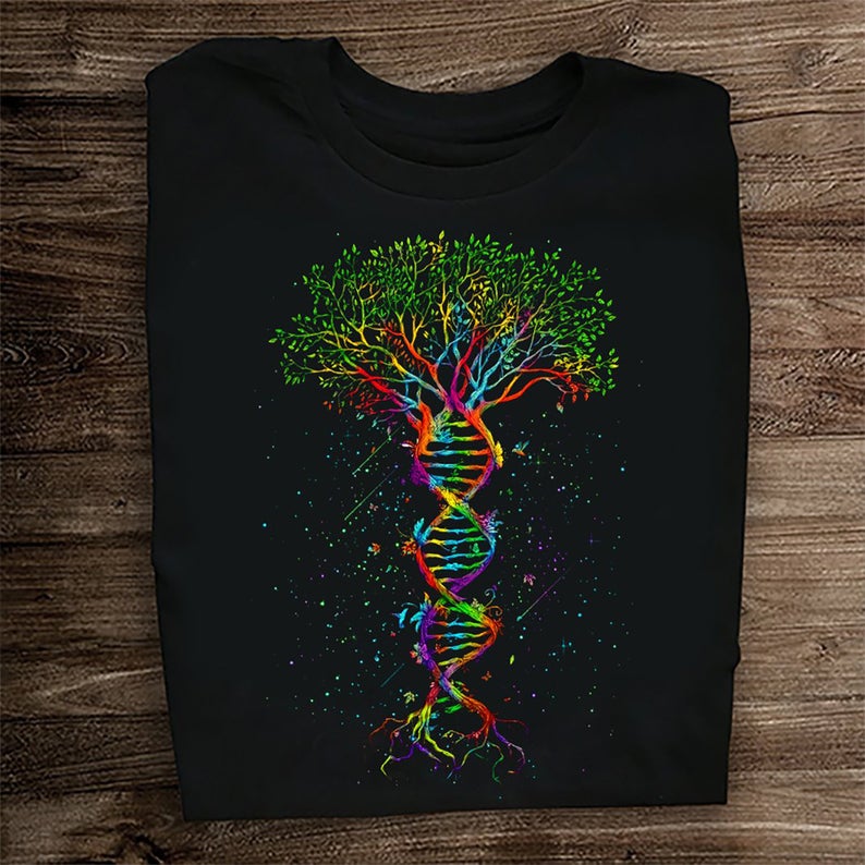 Colorful DNA Tree Of Life T-shirt