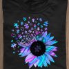 Colorful Sunflower Accept Understand Love Autism Awareness Shirt