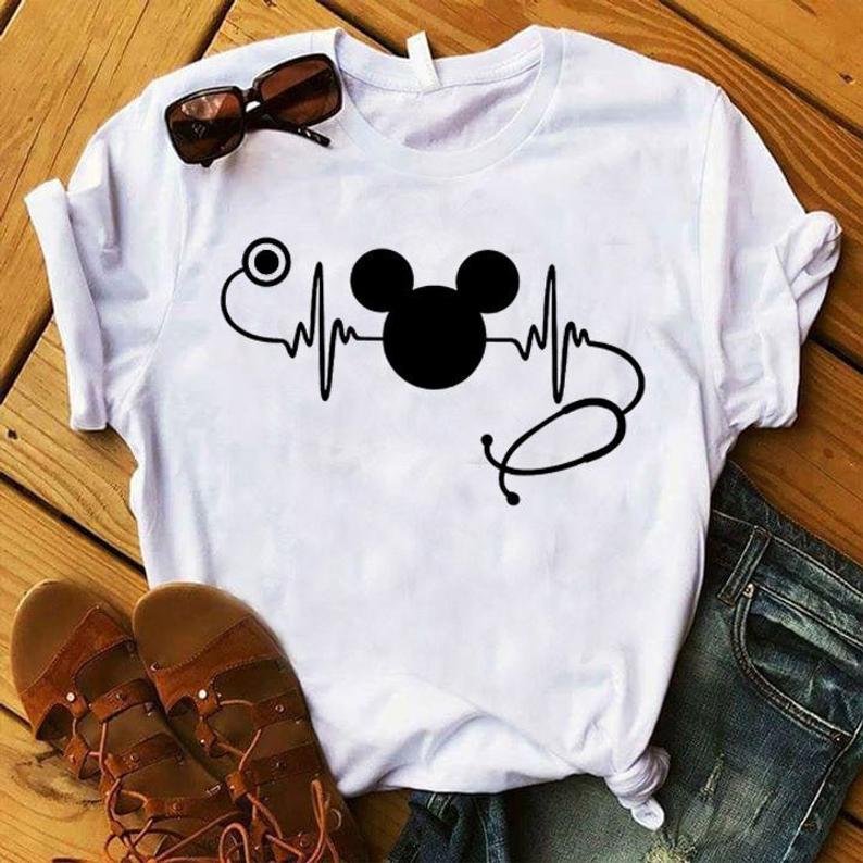 Cute tshirt for nurse who love Disney