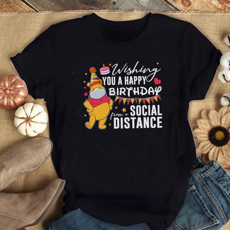 Funny Disney Quarantine Birthday Shirt