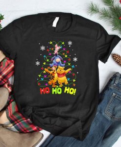 HO HO HO Pooh and Friend Christmas Shirt