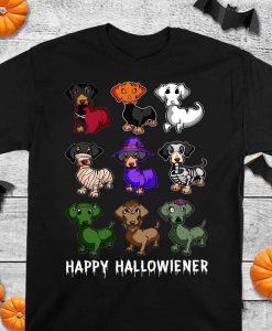 Happy Hallowiener Funny Dachshund Halloween Costume T-shirt