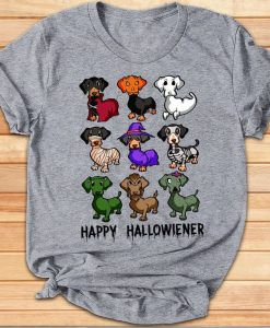 Happy Hallowiener Funny Dachshund Halloween Gift T-shirt