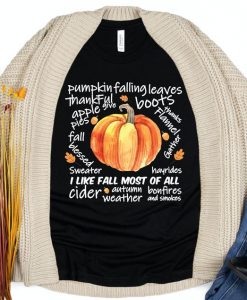 I Love Fall Most of All Shirt