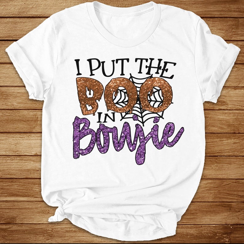 I Put The Boo In Boujie Funny Halloween Mommy T-shirt