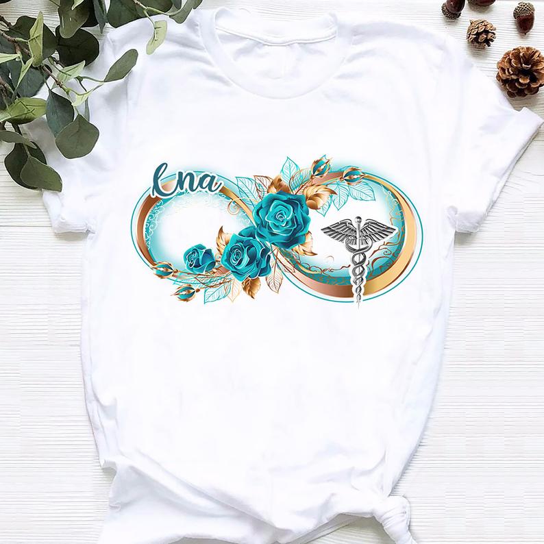 Infinity Rose Flower CNA T-shirt