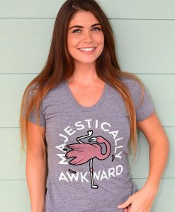 Majestically Awkward Funny Flamingo T-shirt