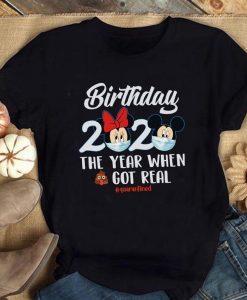 Mickey and Minnie Quarantine Birthday Shirt