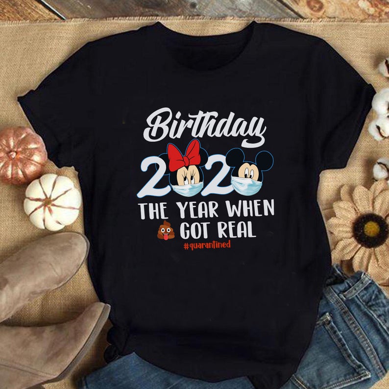 Mickey and Minnie Quarantine Birthday Shirt