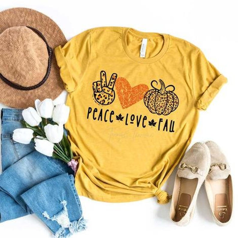 Peace Love Fall T Shirt