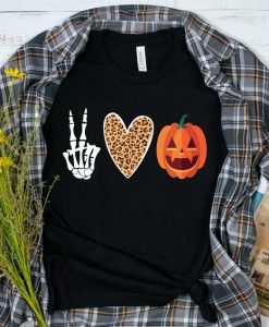 Peace Love Halloween Shirt