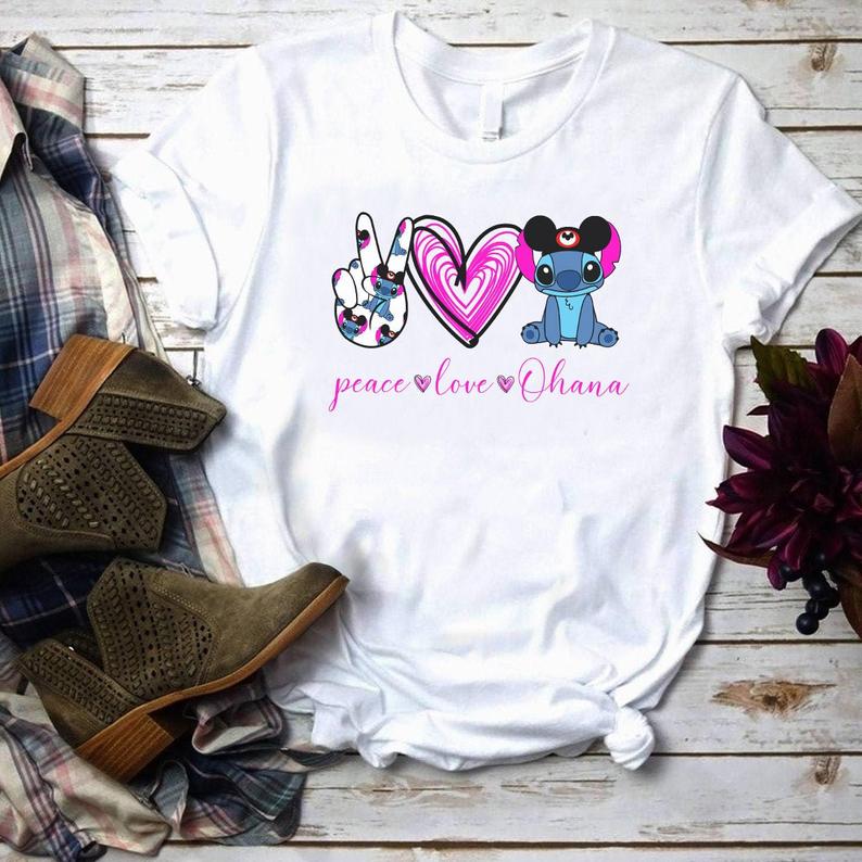 Peace, Love, Ohana Disney Shirts