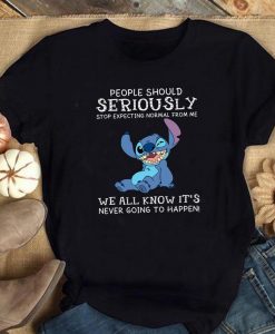 People Should Not Expecting Normal From Me Stitch Shirt