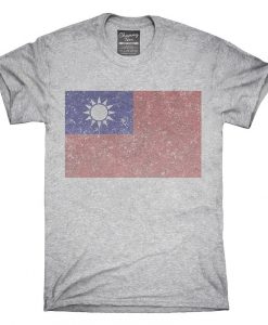 Retro Vintage Taiwan Flag T-Shirt