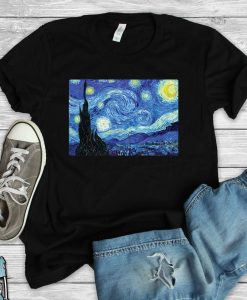 Starry Night Shirt, Van Gogh Shirt, Van Gogh Gift, Starry Night Gift, Art T-Shirt