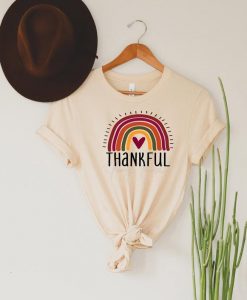 Thankful Rainbow T Shirt