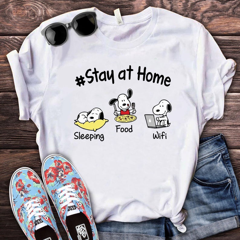 stayathome Snoopy Shirt