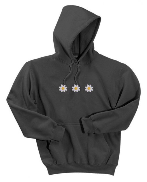 Adults & Kids Daisy Embroidery Hoodie