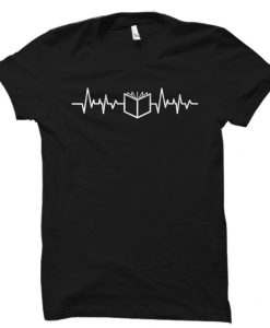 Book Lover Heartbeat Shirt