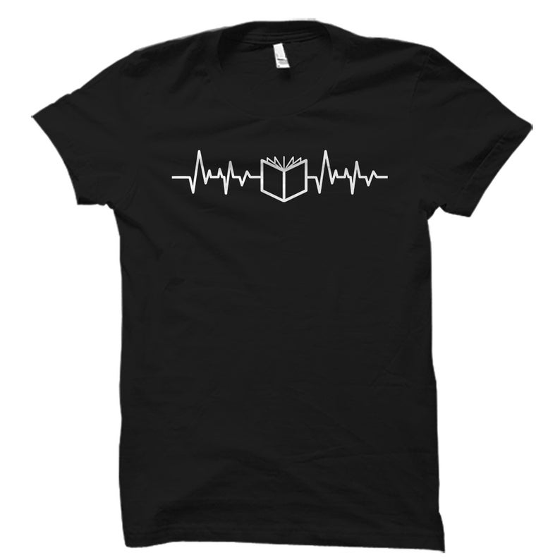 Book Lover Heartbeat Shirt