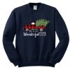 Christmas Plaid Car Fleece Sweatshirts