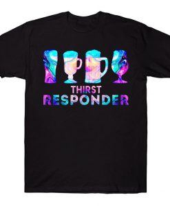 Colorful Beer Thirst Responder Alcohol Drinking Beer T-shirt